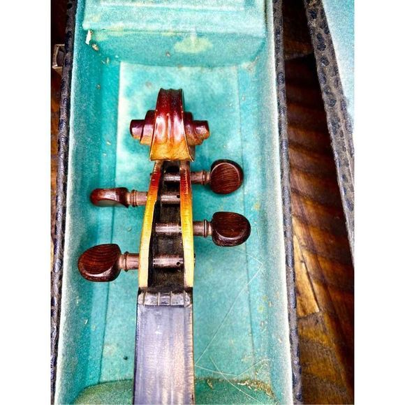 VINTAGE German Antonius Stradivarius Cremonensis, Faciebat Anno 3/4 size violin - Picture 14 of 16